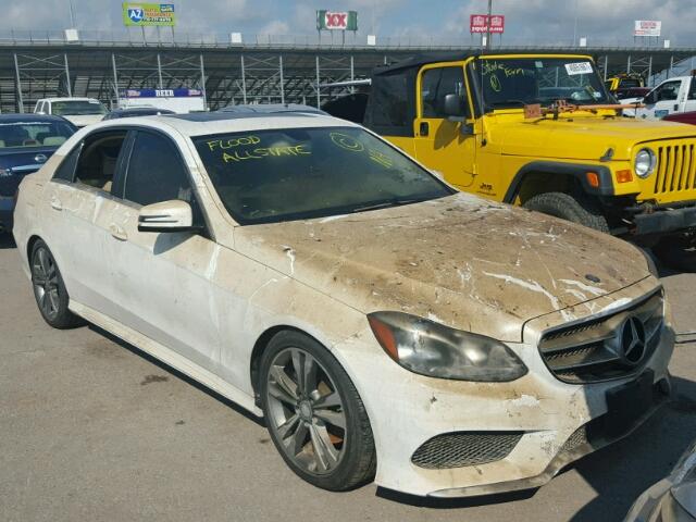 WDDHF5KB9EA814555 - 2014 MERCEDES-BENZ E 350 WHITE photo 1