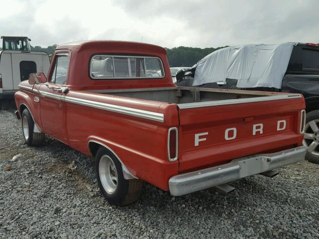 F10DN674701 - 1964 FORD F-100 RED photo 3