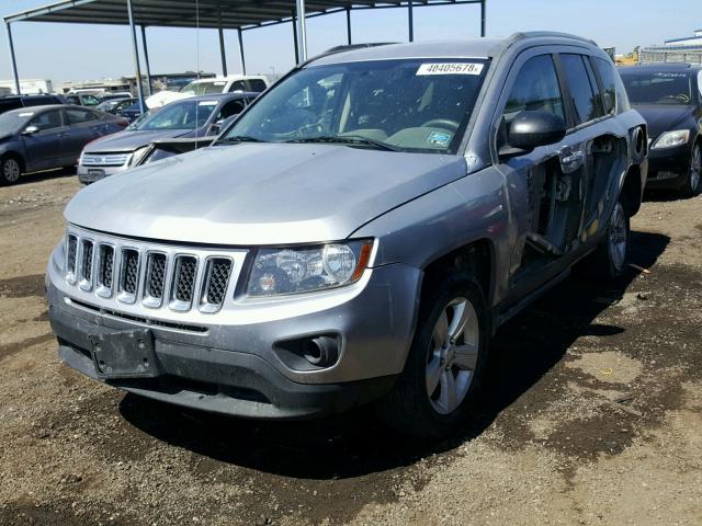 1C4NJDBBXED815895 - 2014 JEEP COMPASS SP SILVER photo 2
