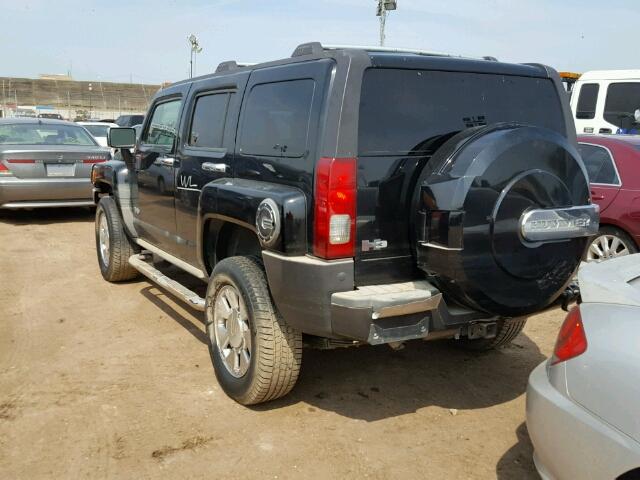 5GTDN13E978200685 - 2007 HUMMER H3 BLACK photo 3