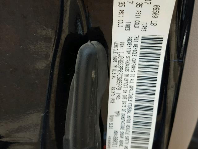 1J8HG58P07C505079 - 2007 JEEP COMMANDER BLACK photo 10