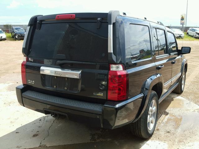1J8HG58P07C505079 - 2007 JEEP COMMANDER BLACK photo 4