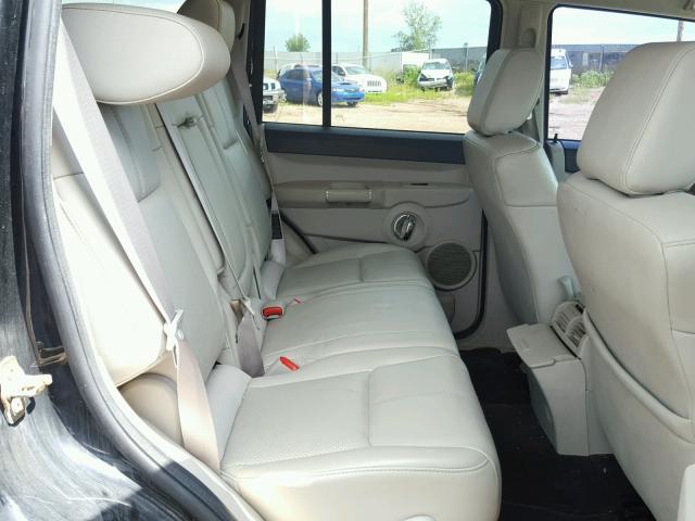 1J8HG58P07C505079 - 2007 JEEP COMMANDER BLACK photo 6