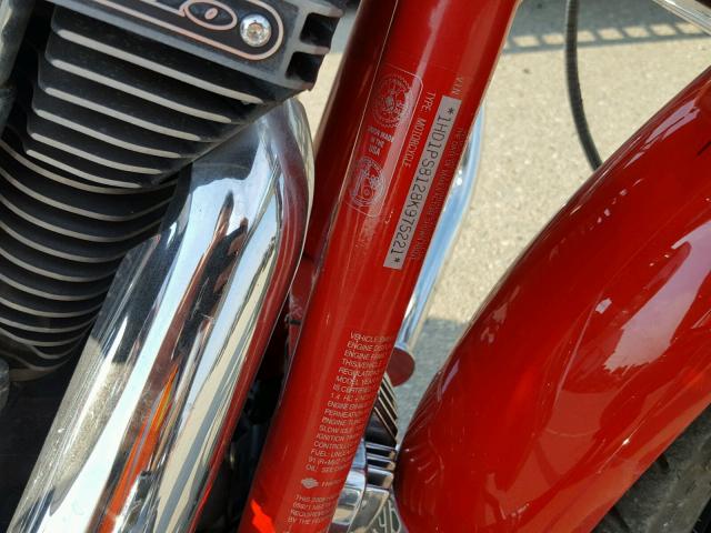 1HD1PS8128K975221 - 2008 HARLEY-DAVIDSON FXDSE2 RED photo 10