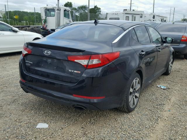 KNAGR4A68B5120310 - 2011 KIA OPTIMA SX BLACK photo 4