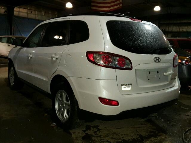 5XYZG3AB2BG043398 - 2011 HYUNDAI SANTA FE WHITE photo 3