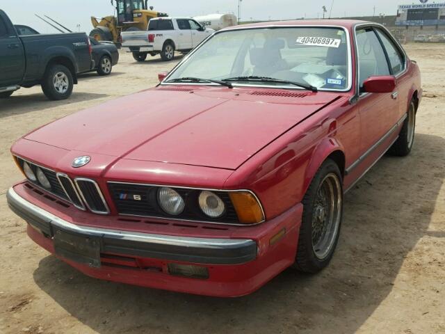 WBAEE1412J2561755 - 1988 BMW M6 RED photo 2