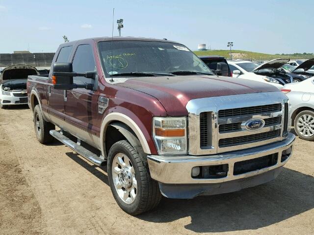 1FTSW21R89EA22960 - 2009 FORD F250 MAROON photo 1