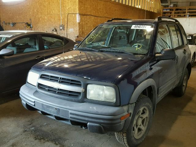 2CNBJ734936946215 - 2003 CHEVROLET TRACKER ZR BLUE photo 2