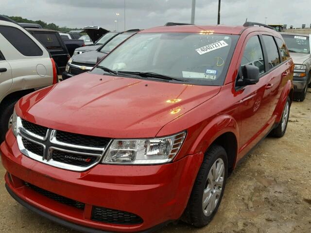 3C4PDCAB7FT548738 - 2015 DODGE JOURNEY RED photo 2