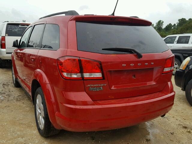 3C4PDCAB7FT548738 - 2015 DODGE JOURNEY RED photo 3