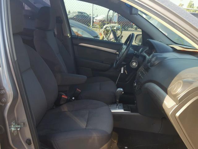 KL1TD5DE0AB048776 - 2010 CHEVROLET AVEO LS GRAY photo 5