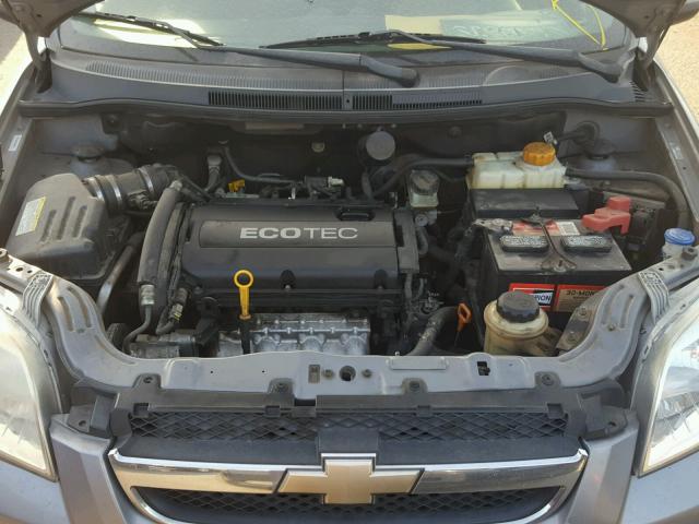 KL1TD5DE0AB048776 - 2010 CHEVROLET AVEO LS GRAY photo 7