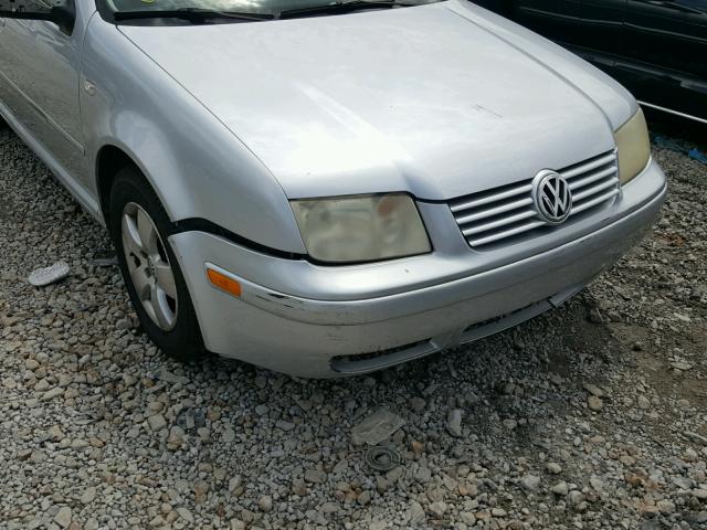 3VWSK69M53M092233 - 2003 VOLKSWAGEN JETTA GLS SILVER photo 9