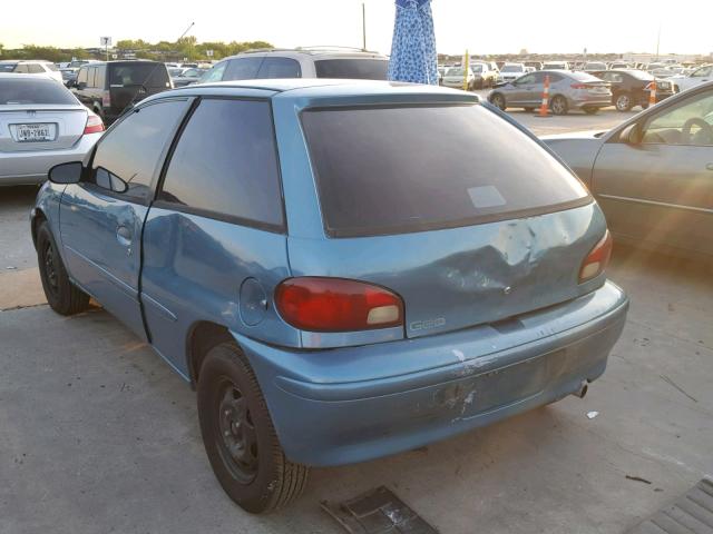 2C1MR2291V6759329 - 1997 GEO METRO LSI BLUE photo 3