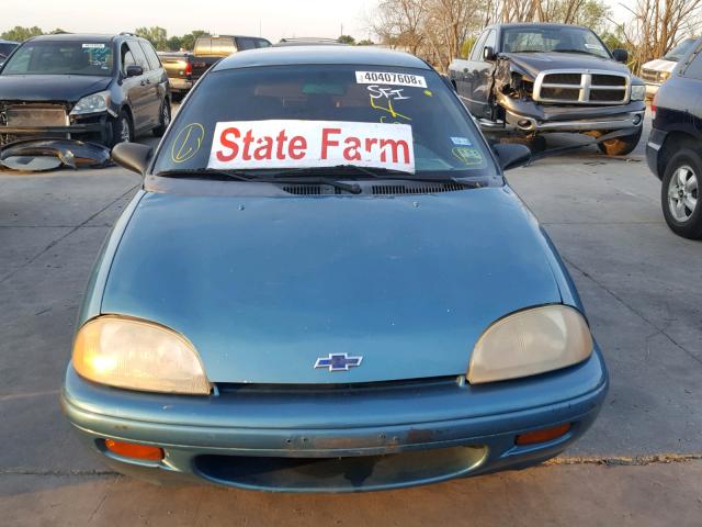 2C1MR2291V6759329 - 1997 GEO METRO LSI BLUE photo 9