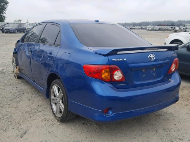 2T1BE4EE2AC045938 - 2010 TOYOTA COROLLA XR 蓝色 照片 3