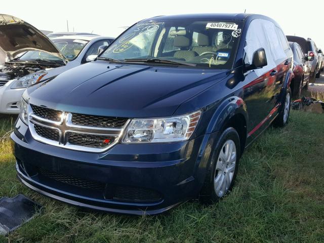 3C4PDCAB9FT713107 - 2015 DODGE JOURNEY BLUE photo 2