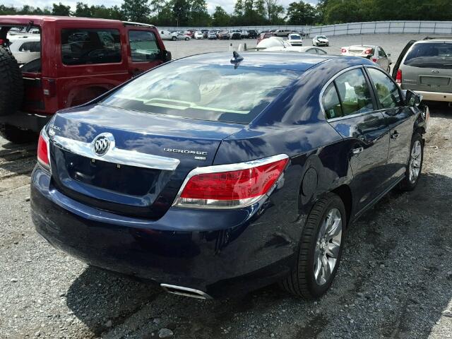 1G4GE5ED1BF203113 - 2011 BUICK LACROSSE C BLUE photo 4