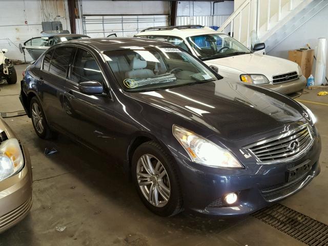 JN1CV6AR8AM252610 - 2010 INFINITI G37 BLUE photo 1