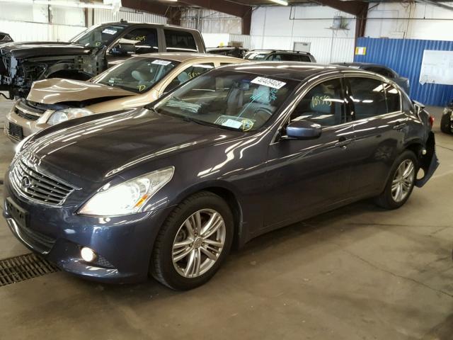 JN1CV6AR8AM252610 - 2010 INFINITI G37 BLUE photo 2