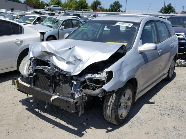 2T1KR32E77C638710 - 2007 TOYOTA COROLLA MA SILVER photo 2