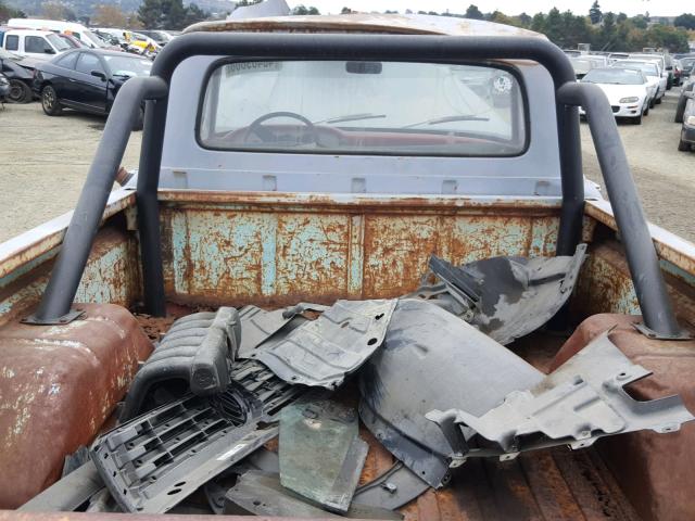 F10JR422050 - 1963 FORD F-100 GRAY photo 6