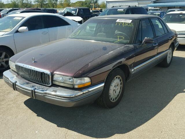 1G4CU5313P1652128 - 1993 BUICK PARK AVENU BURGUNDY photo 2