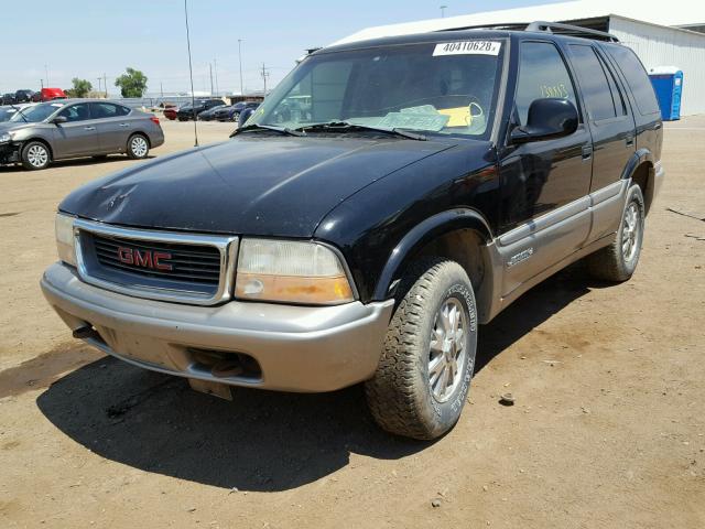1GKDT13W7W2524388 - 1998 GMC JIMMY أسود صورة 2