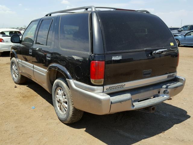 1GKDT13W7W2524388 - 1998 GMC JIMMY أسود صورة 3