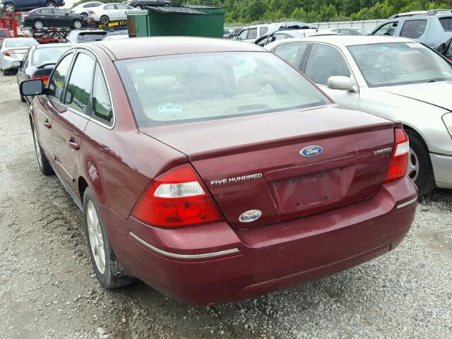 1FAFP25185G126890 - 2005 FORD FIVE HUNDR RED photo 3