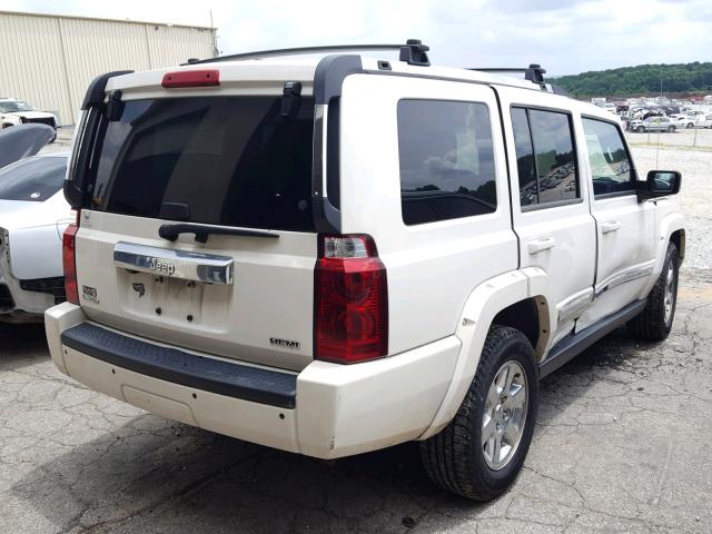 1J8HH58218C190814 - 2008 JEEP COMMANDER WHITE photo 4