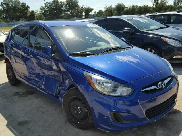 KMHCT5AE2CU033912 - 2012 HYUNDAI ACCENT BLUE photo 1