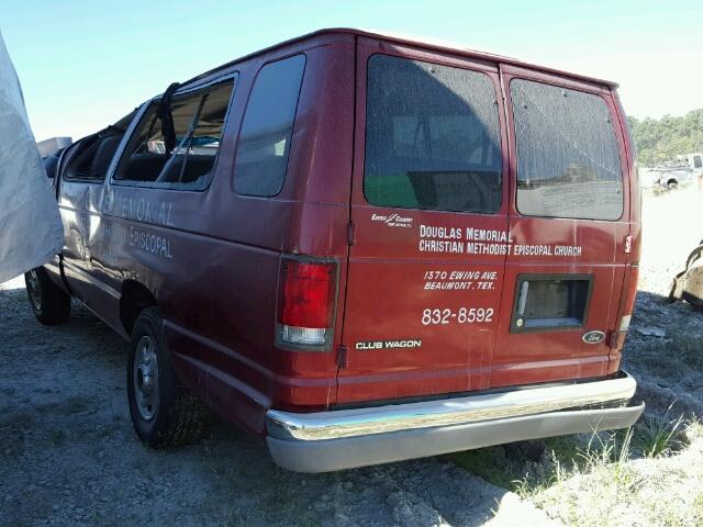 1FBSS31L6WHB15908 - 1998 FORD ECONOLINE RED photo 3