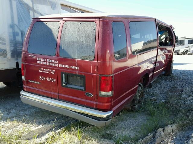 1FBSS31L6WHB15908 - 1998 FORD ECONOLINE RED photo 4