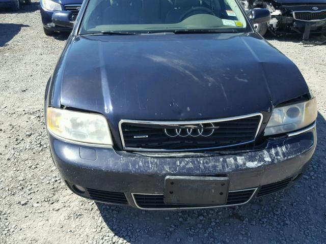 WAULT64B24N032943 - 2004 AUDI A6 3.0 QUA BLUE photo 7