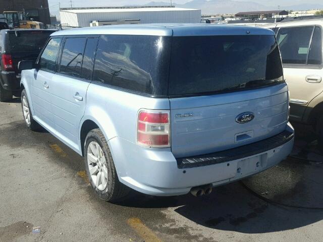 2FMDK51CX9BA50445 - 2009 FORD FLEX SE BLUE photo 3