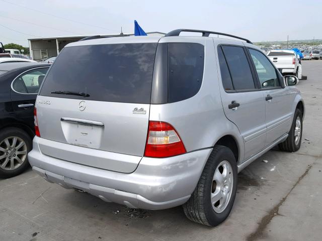 4JGAB57E33A424053 - 2003 MERCEDES-BENZ ML 350 SILVER photo 4