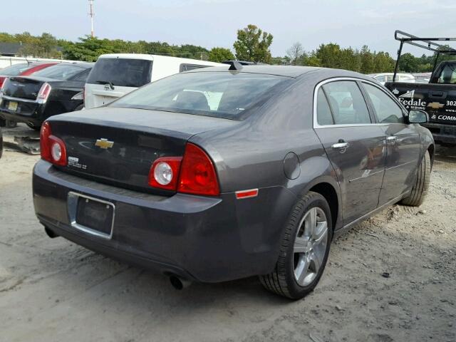 1G1ZF5E72CF327504 - 2012 CHEVROLET MALIBU 3LT CHARCOAL photo 4