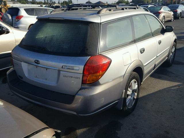 4S4BP61C157341093 - 2005 SUBARU LEGACY OUT SILVER photo 4