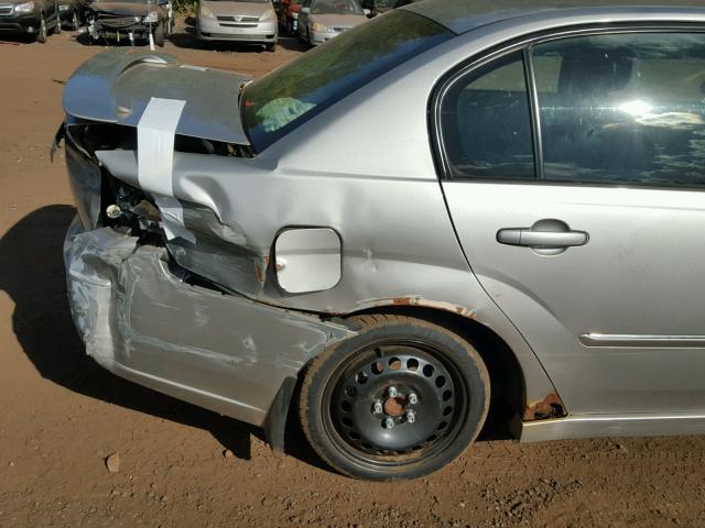 1G1ZT51816F121067 - 2006 CHEVROLET MALIBU LT SILVER photo 9