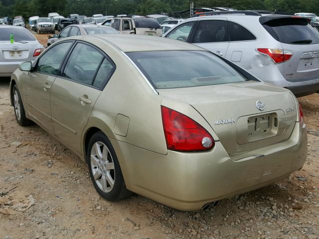 1N4BA41E44C805291 - 2004 NISSAN MAXIMA SE GOLD photo 3