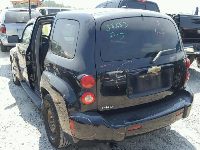 3GNCA13D18S714861 - 2008 CHEVROLET HHR LS შავი ფოტო 3