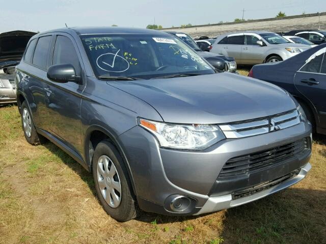 JA4AD2A37FZ011363 - 2015 MITSUBISHI OUTLANDER GRAY photo 1