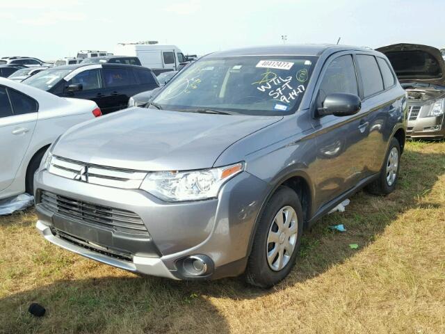 JA4AD2A37FZ011363 - 2015 MITSUBISHI OUTLANDER GRAY photo 2