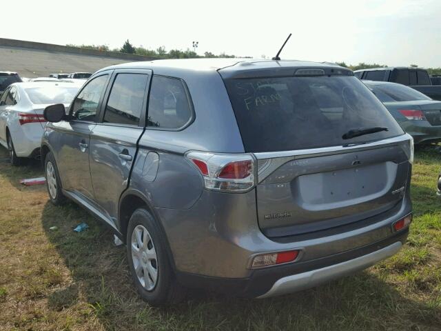 JA4AD2A37FZ011363 - 2015 MITSUBISHI OUTLANDER GRAY photo 3