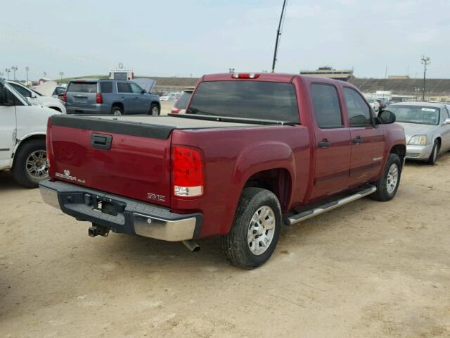 2GTEC13J671531998 - 2007 GMC NEW SIERRA MAROON photo 4