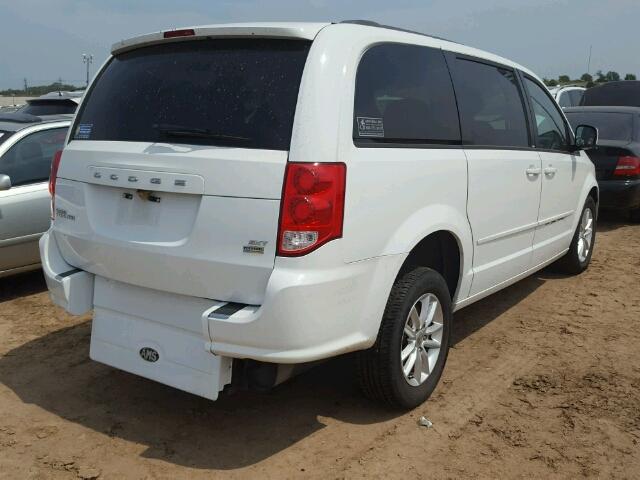 2C4RDGCG0ER120617 - 2014 DODGE GRAND CARA WHITE photo 4