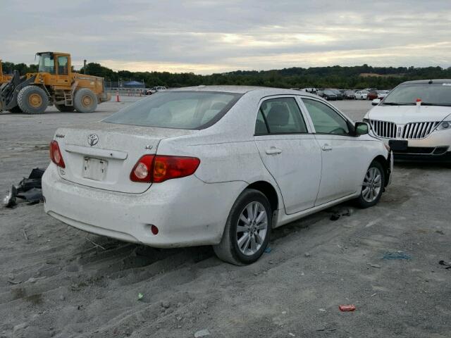 2T1BU40E89C011492 - 2009 TOYOTA COROLLA BA WHITE photo 4