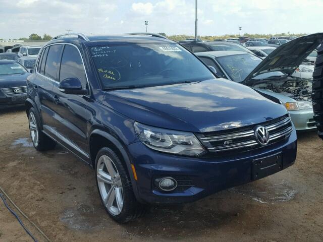 WVGAV7AXXFW114633 - 2015 VOLKSWAGEN TIGUAN S BLUE photo 1